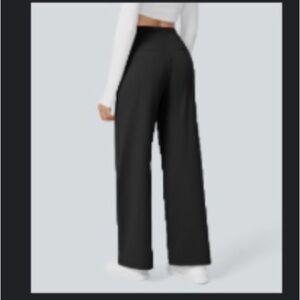 Halara Flex DayStretch High Waisted Pocket Straight Leg Work Pants XL Black